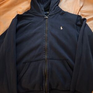 Navy Blue Hoodie with Logo